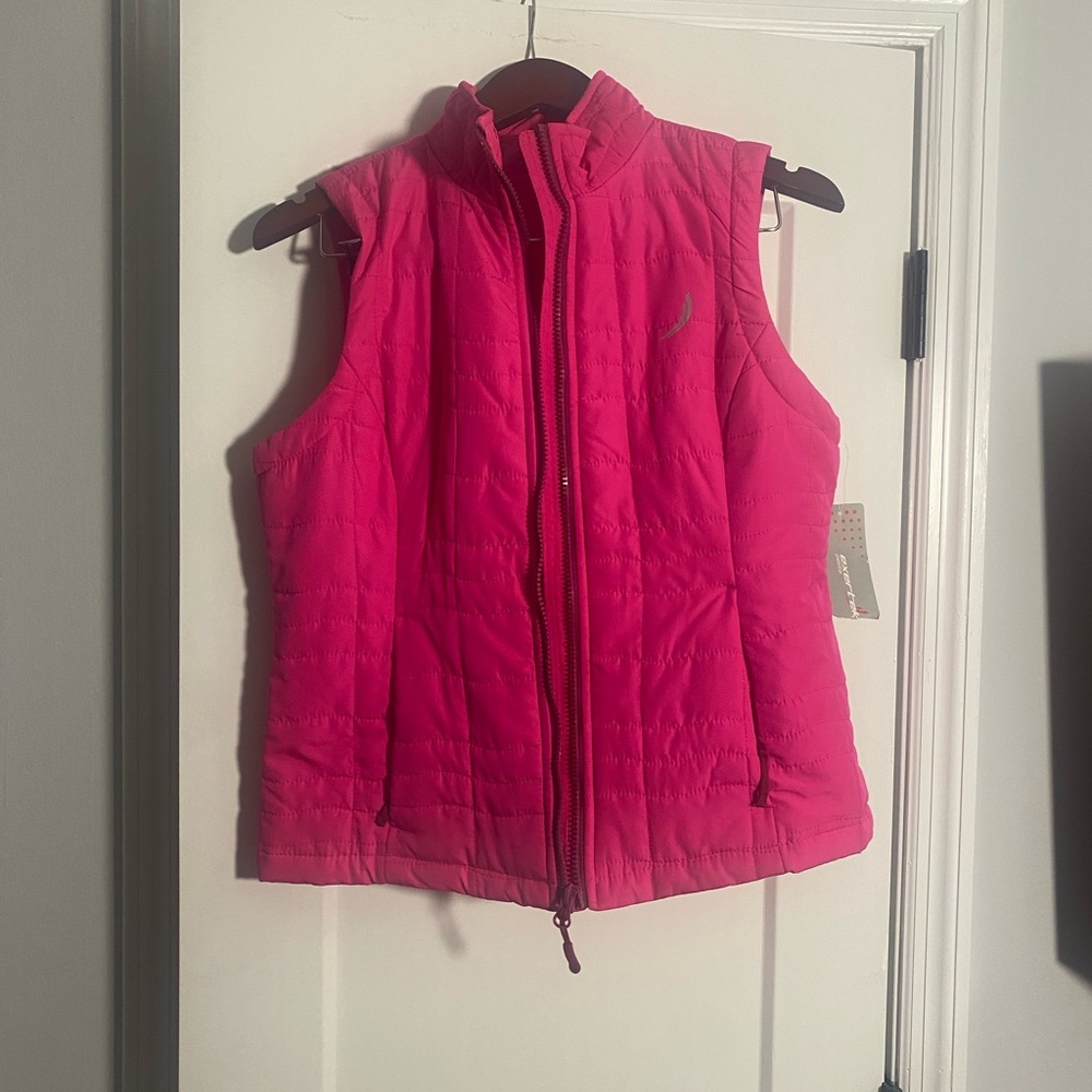 womens pink exertek winter vest